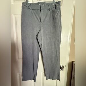Old Navy Women’s High Rise Pixie Straight Light Gray Dress Pants size 14